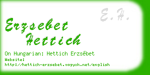 erzsebet hettich business card