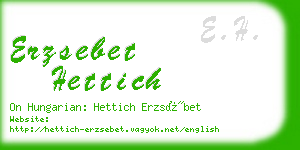 erzsebet hettich business card